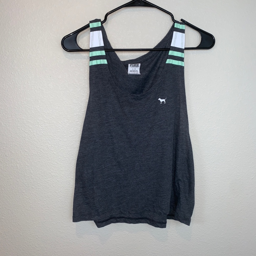 NWOT Victoria’s Secret pink muscle crop tank top